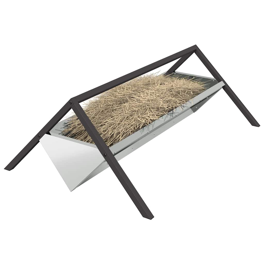 Futtertröge für Nutztiere Silber 111 x 76 x 38 cm