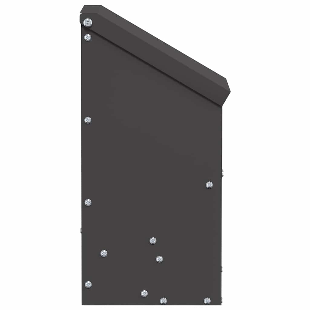 Hühnerfütterer Schwarz 21 x 16 x 33 cm Kaltgewalzter Stahl