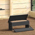 Hühnertretfeeder Schwarz 48,5 x 39,5 x 19 cm