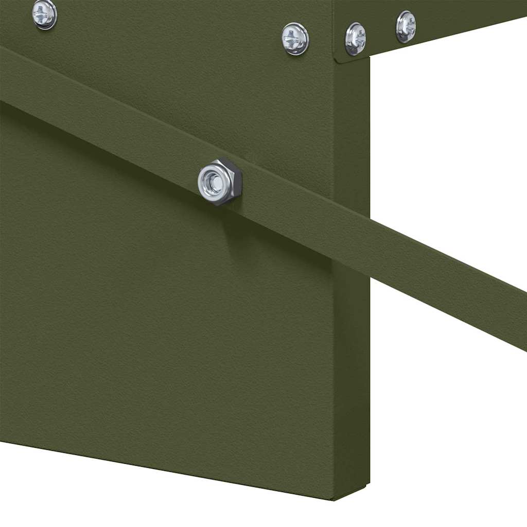 Hühnertretfeeder Olive Grün 48,5 x 39,5 x 19 cm