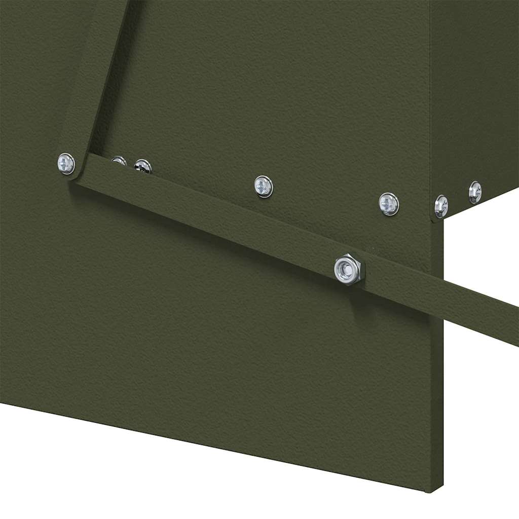 Hühnertretfeeder Olive Grün 75 x 53 x 20,5 cm