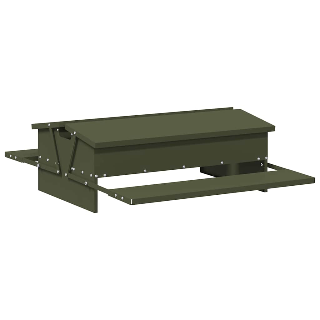 Hühnertretfeeder Olive Grün 75 x 53 x 20,5 cm