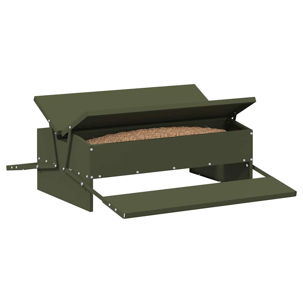 Hühnertretfeeder Olive Grün 75 x 53 x 20,5 cm