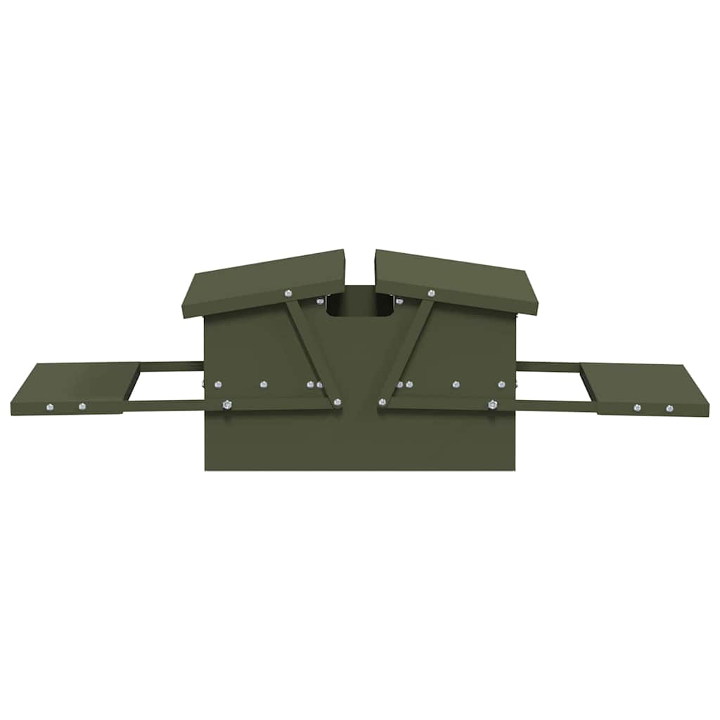 Hühnertretfeeder Olive Grün 75 x 53 x 20,5 cm
