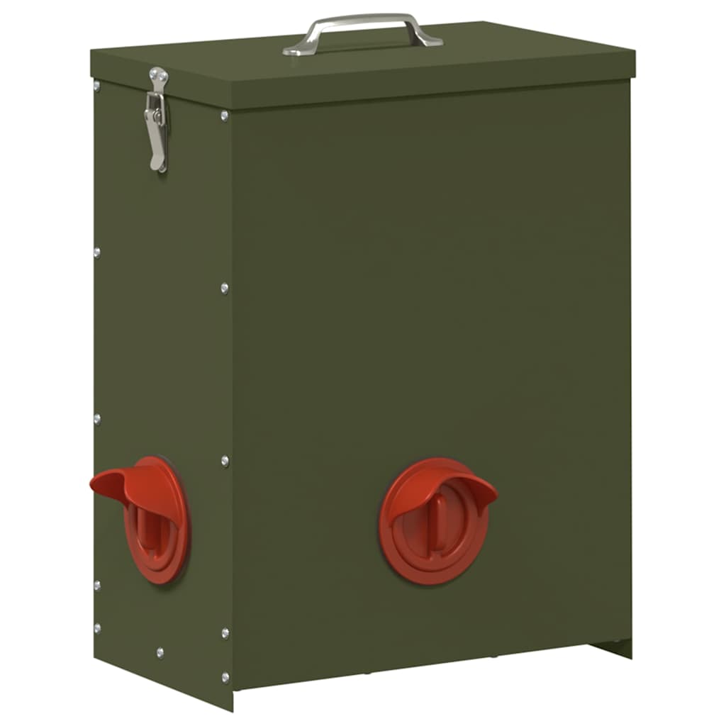 Hühnerfütterer Olive Grün 32,5 x 20,5 x 43 cm
