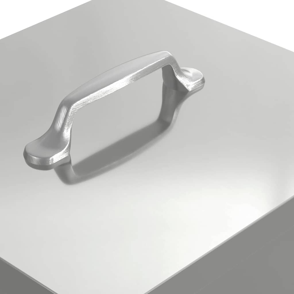 Hühnertretfeeder Silber 25 x 42 x 40 cm Verzinkter Stahl