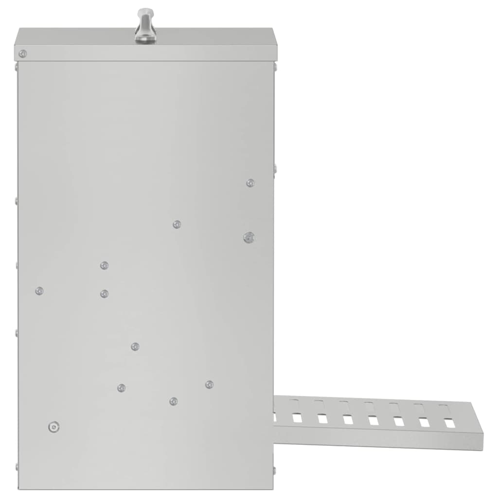 Hühnertretfeeder Silber 25 x 42 x 40 cm Verzinkter Stahl