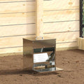 Hühnertretfeeder Silber 33 x 42 x 40 cm Verzinkter Stahl