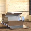 Hühnertretfeeder Silber 50 x 40 x 29 cm Verzinkter Stahl
