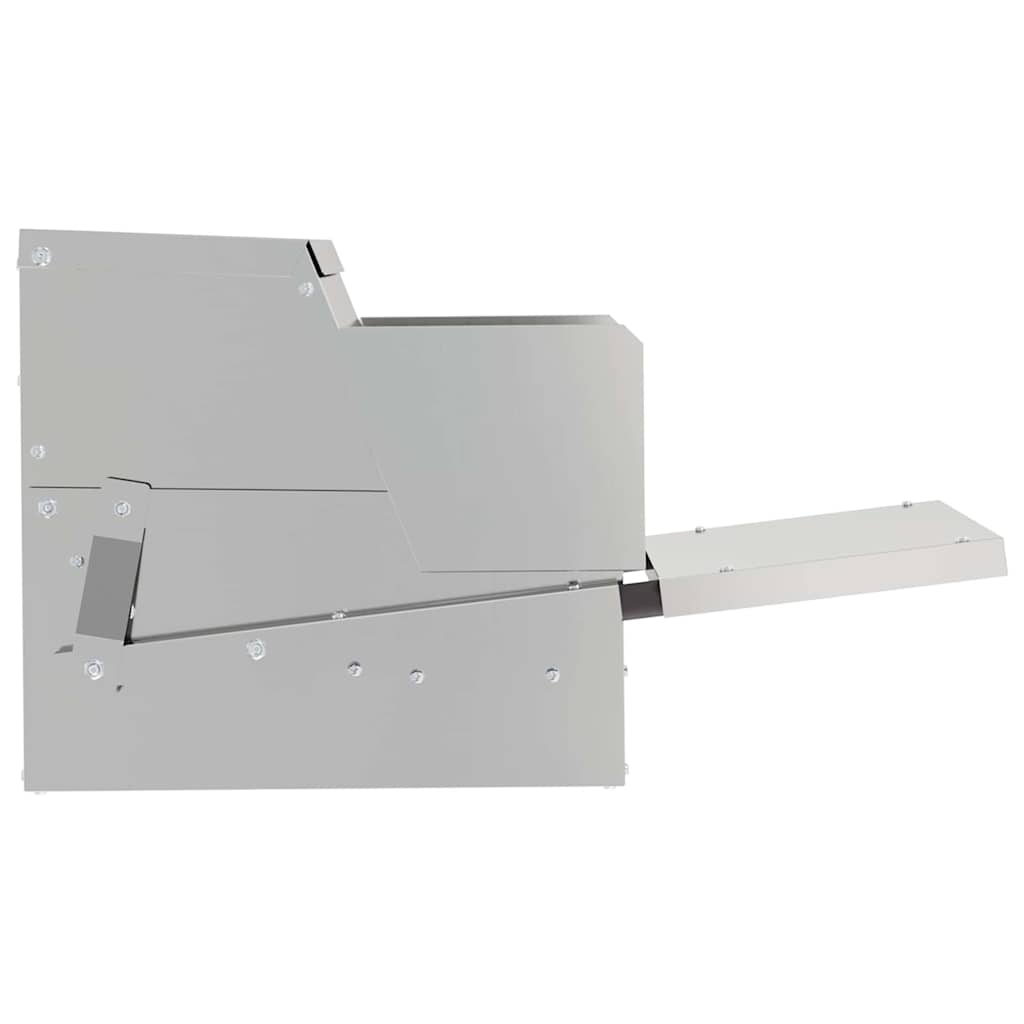 Hühnertretfeeder Silber 50 x 40 x 29 cm Verzinkter Stahl