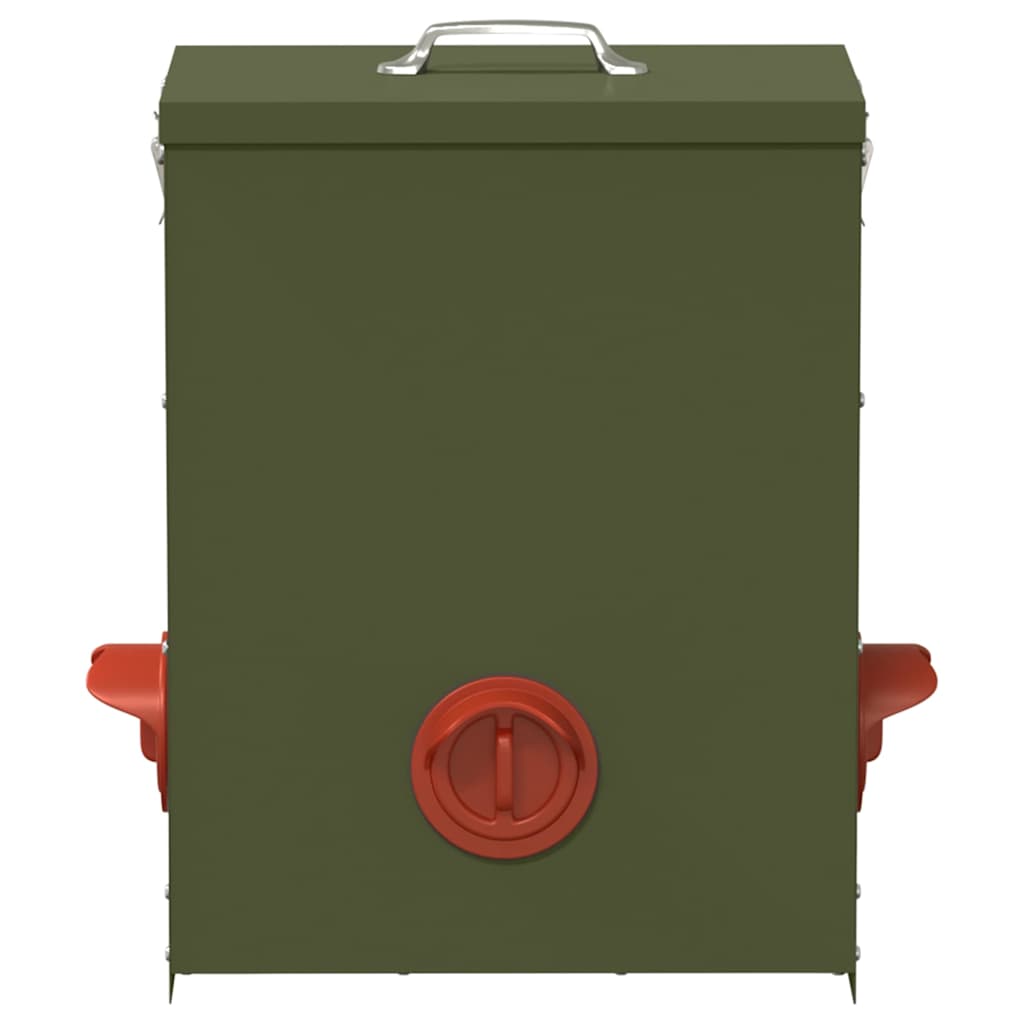 Hühnerfütterer 2 pcs Olive Grün 32,5 x 20,5 x 43 cm