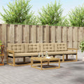 Outdoor-Sofagarnitur 5 pcs Weiß und Beige 79 x 79 x 37 cm