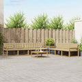 Outdoor-Sofagarnitur 8 pcs Weiß und Beige