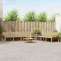 Outdoor-Sofagarnitur 8 pcs Weiß und Beige