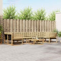 Outdoor-Sofagarnitur 8 pcs Weiß und Beige 79 x 79 x 37 cm