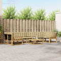 Outdoor-Sofagarnitur 8 pcs Weiß und Beige 79 x 79 x 37 cm
