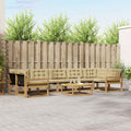 Outdoor-Sofagarnitur 8 pcs Weiß und Beige 79 x 79 x 37 cm