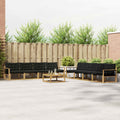 Outdoor-Sofagarnitur 9 pcs Weiß und Schwarz 79 x 79 x 37 cm