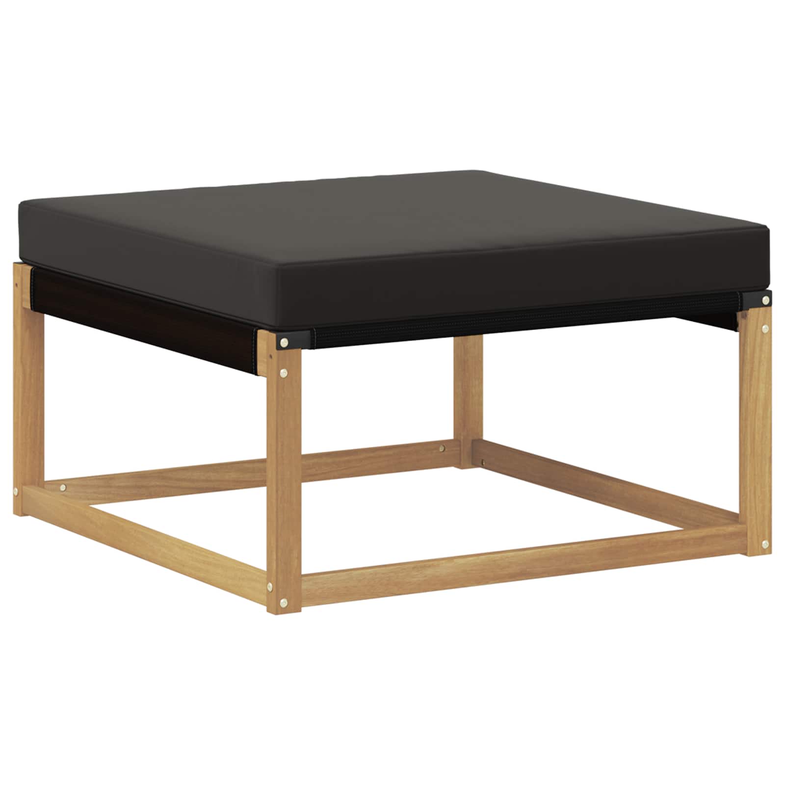 Outdoor-Sofagarnitur mit Kissen 4 pcs Weiß und Schwarz