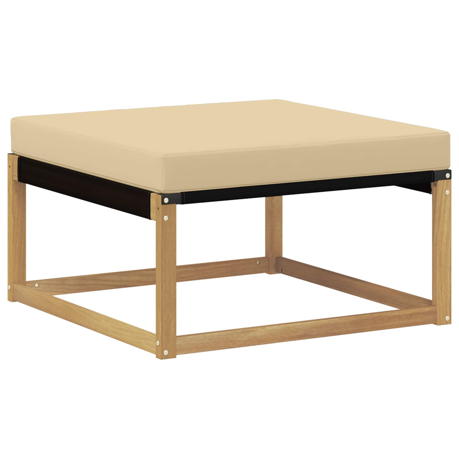 Outdoor-Sofagarnitur mit Kissen 5 pcs Weiß und Beige
