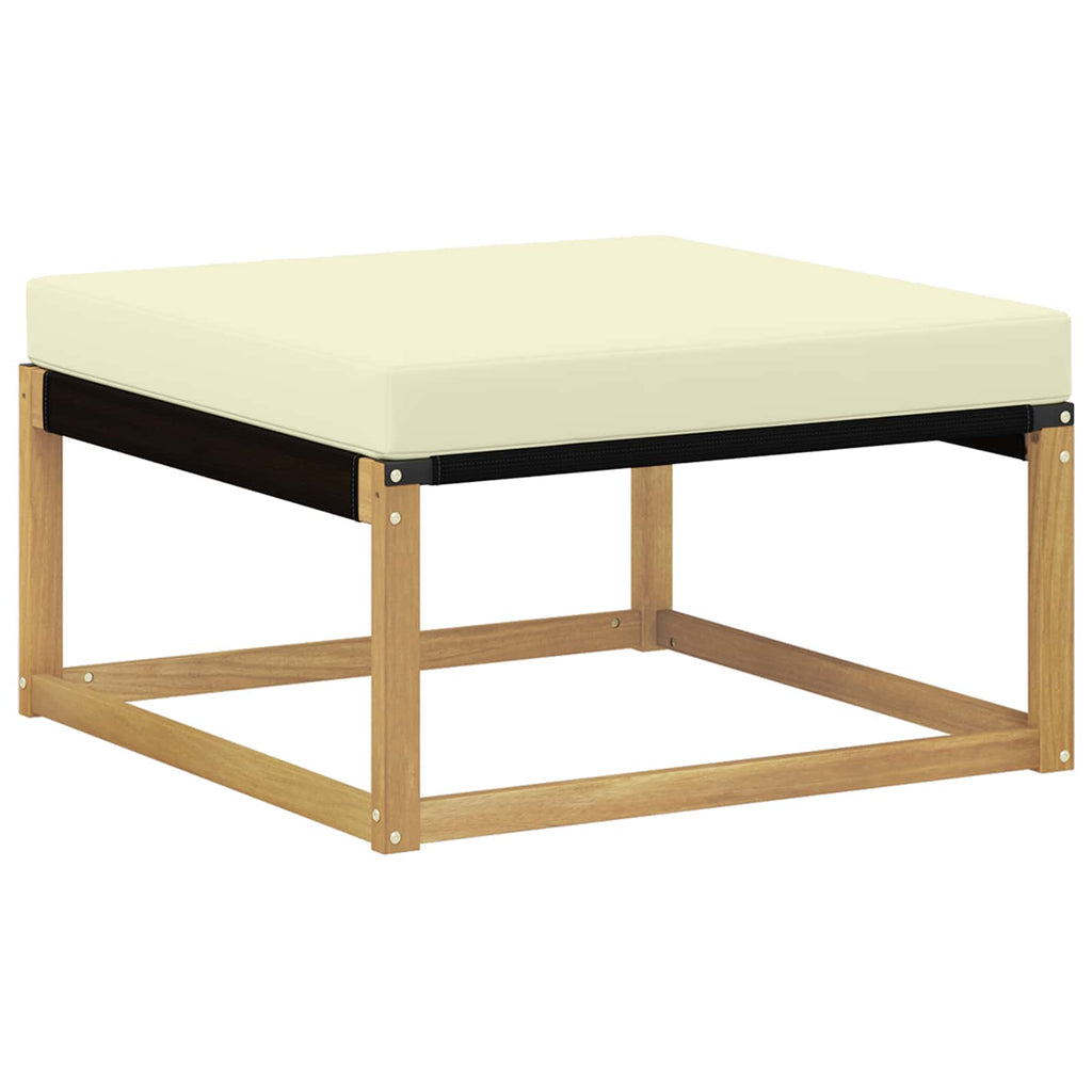 Outdoor-Sofagarnitur 6 pcs Weiß und Creme
