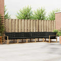 Outdoor-Sofagarnitur mit Kissen 6 pcs Weiß und Schwarz