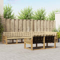 Outdoor-Sofagarnitur mit Kissen 8 pcs Weiß und Beige