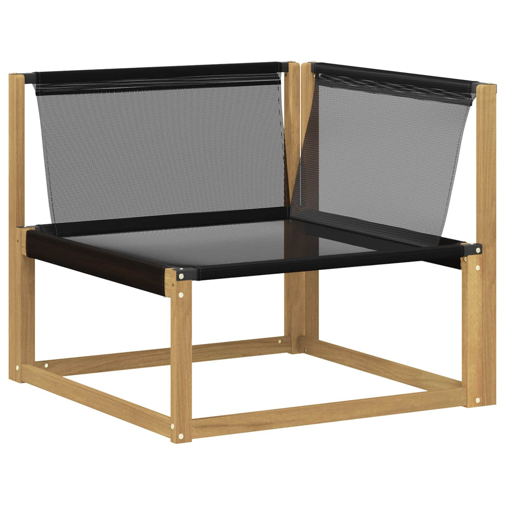 Outdoor-Sofagarnitur mit Kissen 8 pcs Weiß und Schwarz