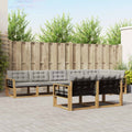 Outdoor-Sofagarnitur mit Kissen 8 pcs Weiß und Hellgrau