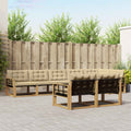 Outdoor-Sofagarnitur mit Kissen 8 pcs Weiß und Beige