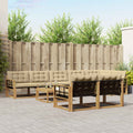Outdoor-Sofagarnitur 9 pcs Weiß und Beige 79 x 79 x 37 cm
