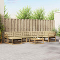 Outdoor-Sofagarnitur 8 pcs Weiß und Beige 79 x 79 x 37 cm