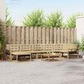 Outdoor-Sofagarnitur 8 pcs Weiß und Beige 79 x 79 x 37 cm