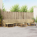 Outdoor-Sofagarnitur 8 pcs Weiß und Beige 79 x 79 x 37 cm