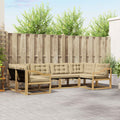 Outdoor-Sofagarnitur mit Kissen 6 pcs Weiß und Beige