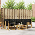 Outdoor-Sofagarnitur mit Kissen 7 pcs Weiß und Schwarz