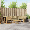 Outdoor-Sofagarnitur mit Kissen 8 pcs Weiß und Beige