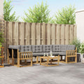 Outdoor-Sofagarnitur mit Kissen 8 pcs Weiß und Hellgrau