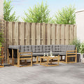 Outdoor-Sofagarnitur mit Kissen 8 pcs Weiß und Hellgrau
