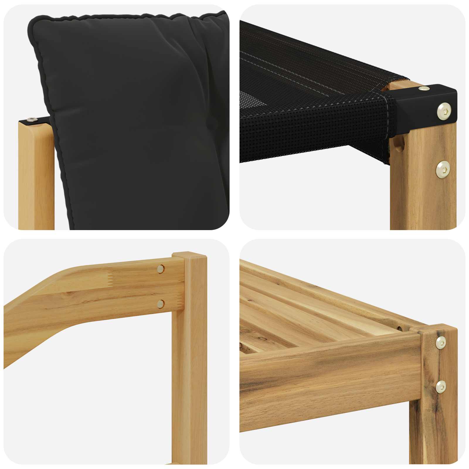 Outdoor-Sofagarnitur mit Kissen 8 pcs Weiß und Schwarz