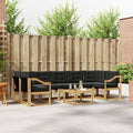 Outdoor-Sofagarnitur mit Kissen 8 pcs Weiß und Schwarz