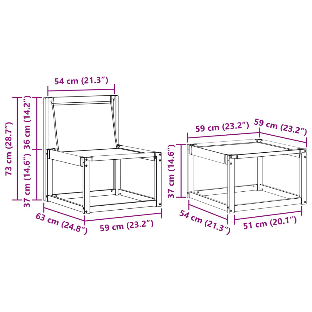 Outdoor-Sofagarnitur mit Kissen 4 pcs Weiß und Hellgrau