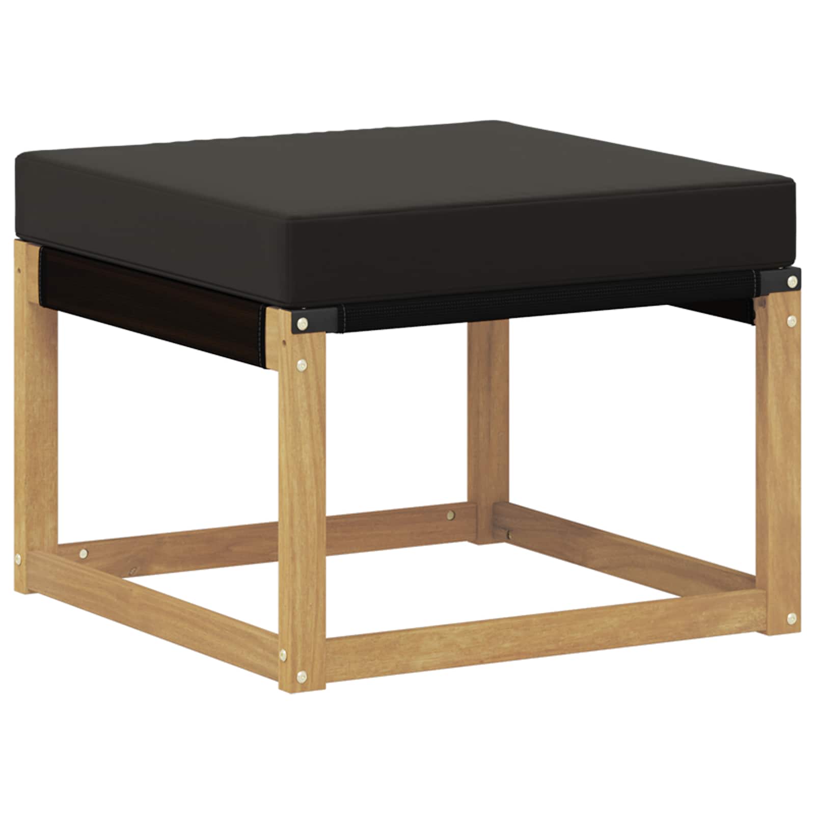 Outdoor-Sofagarnitur mit Kissen 4 pcs Weiß und Schwarz