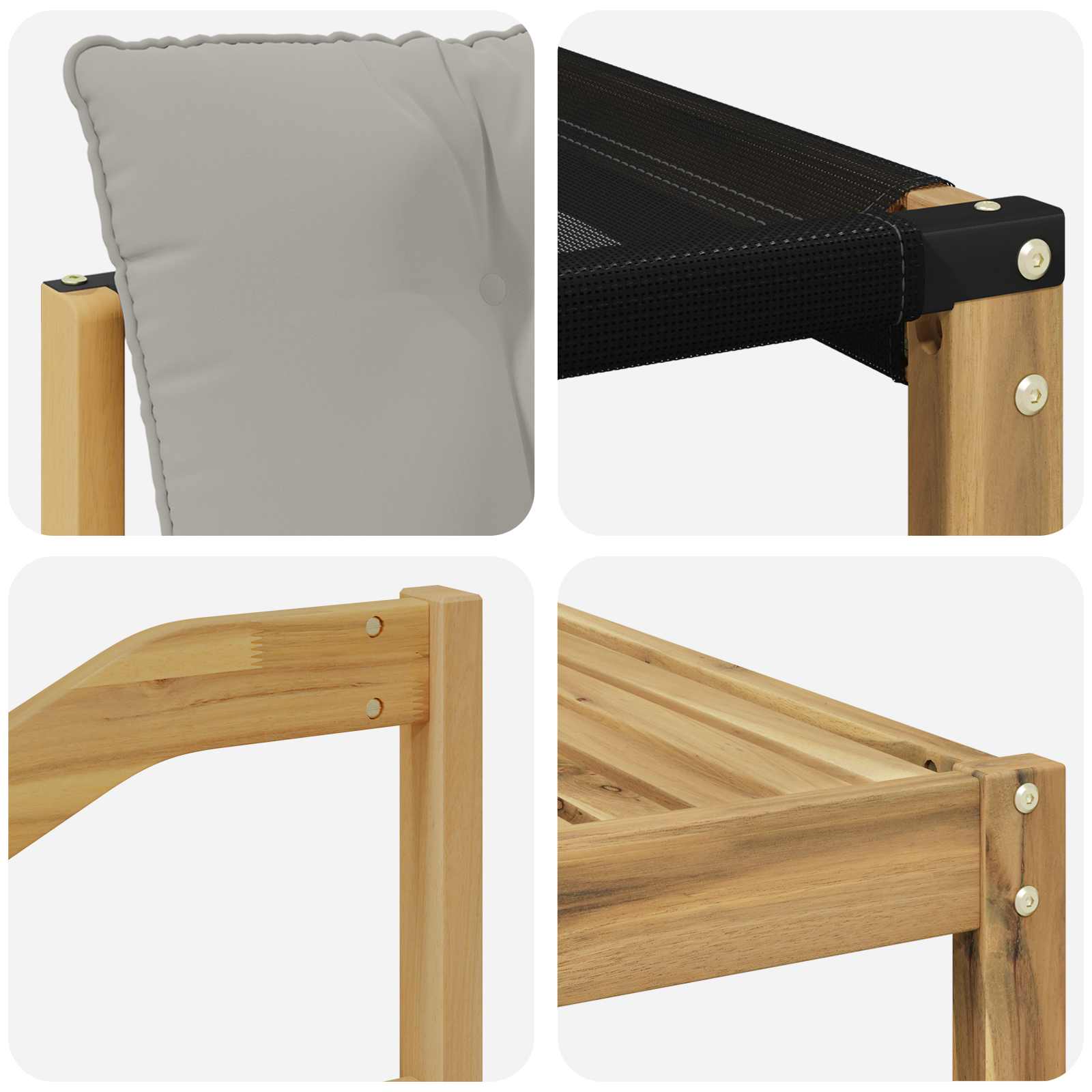 Outdoor-Sofagarnitur mit Kissen 7 pcs Weiß und Hellgrau