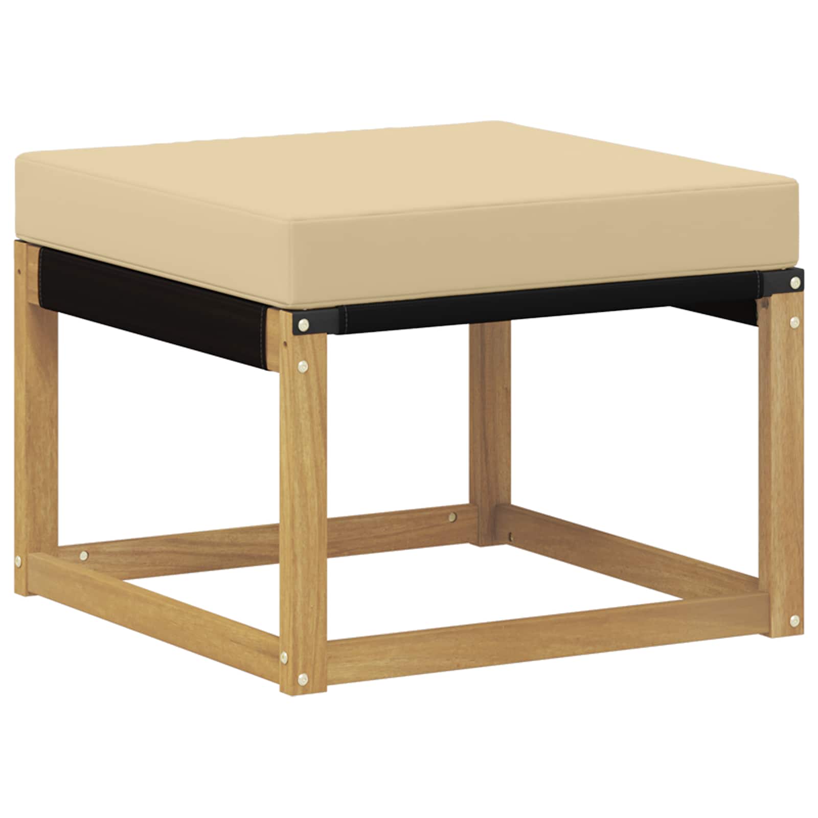 Outdoor-Sofagarnitur mit Kissen 6 pcs Weiß und Beige
