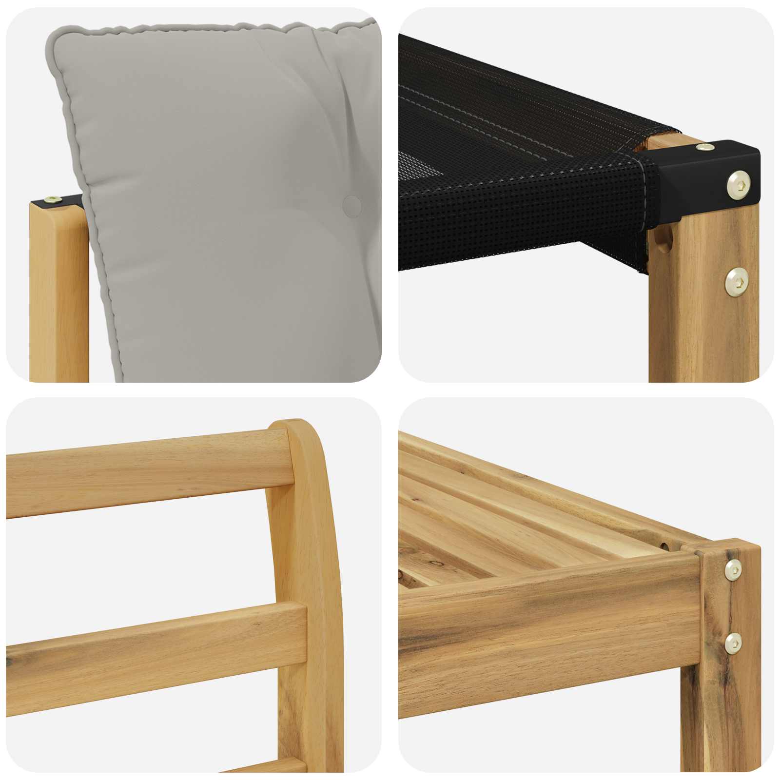 Outdoor-Sofagarnitur mit Kissen 9 pcs Weiß und Hellgrau