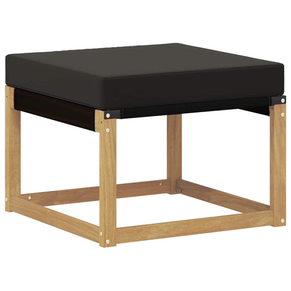 Outdoor-Sofagarnitur mit Kissen 9 pcs Weiß und Schwarz