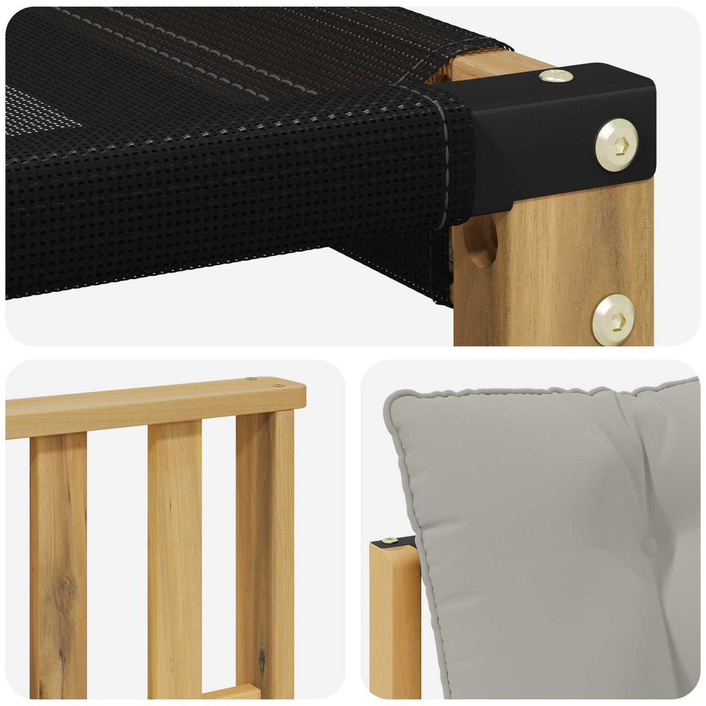 Outdoor-Sofagarnitur mit Kissen 10 pcs Weiß und Hellgrau