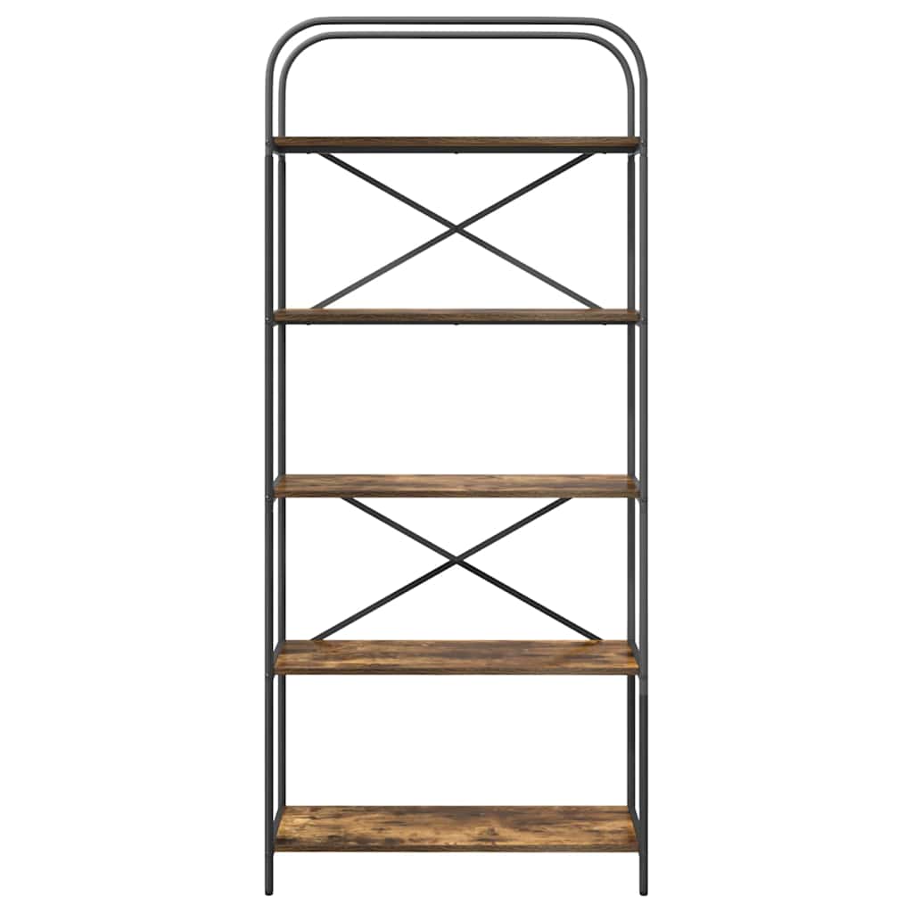 Bücherregal Geräucherte Eiche 80 x 30 x 183 cm Holzwerkstoff