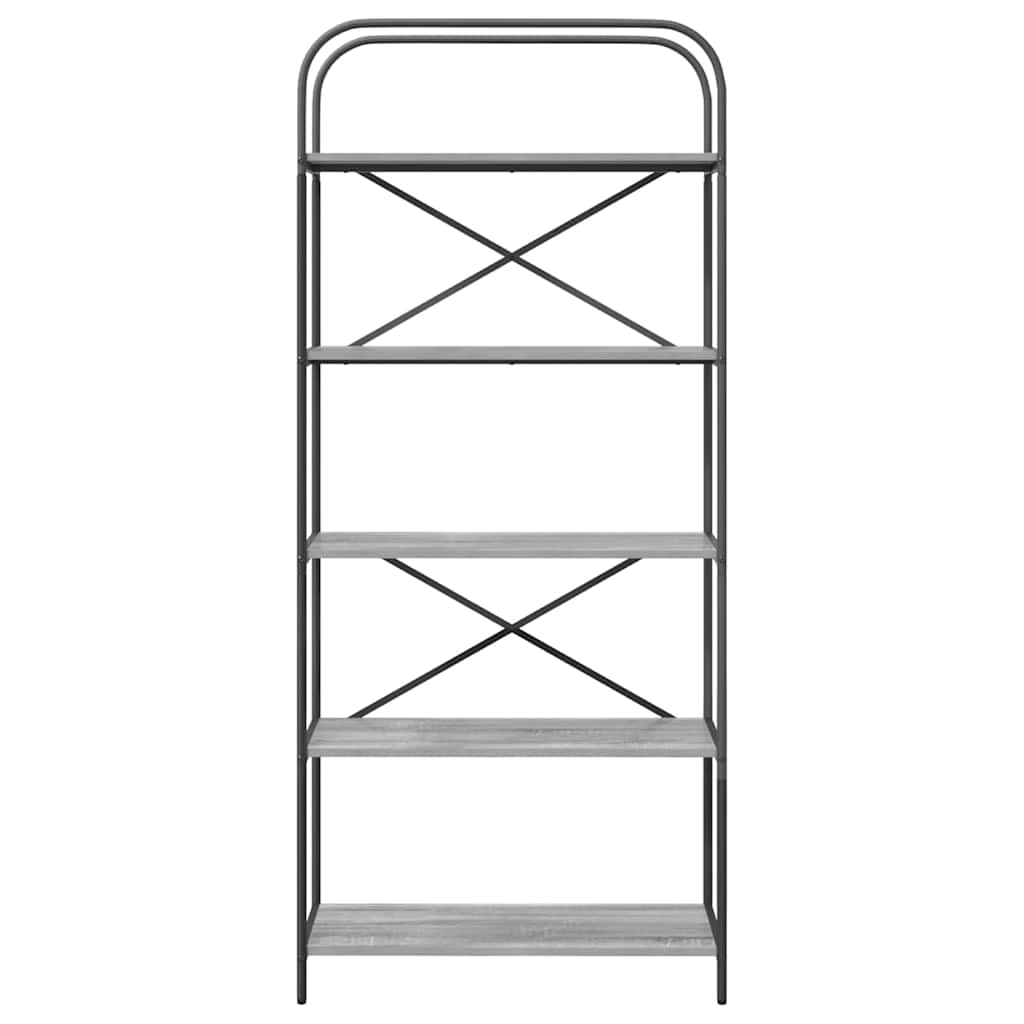 Bücherregal Graues Sonoma 80 x 30 x 183 cm Holzwerkstoff